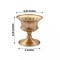 Gold 2 Metal 6" Roman Style Mini Compote Vases Flower Pots Party Decorations